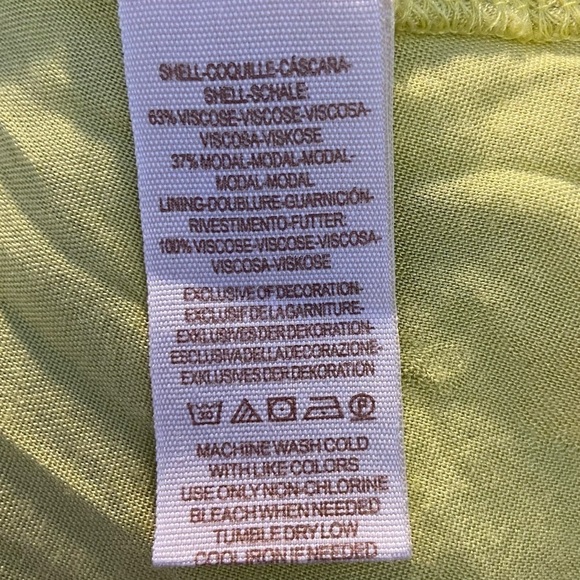 Free People Falling Water Boho Tunic in Citron Yellow Lined Pockets Embr… - Picture 9 of 11